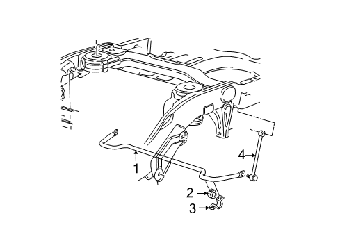 2000 Ford Expedition Stabilizer Bar & Components Diagram 6 - Thumbnail