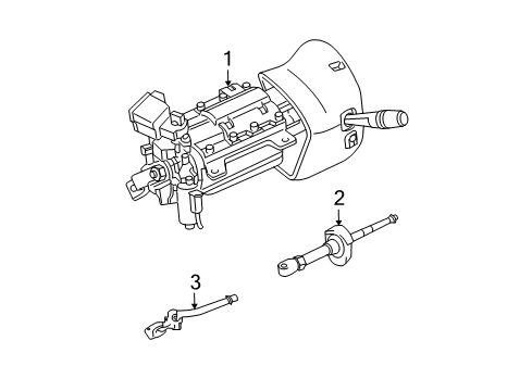 2003 Lincoln Town Car Steering Column Assembly Diagram