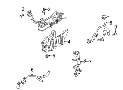 2021 Ford F-250 Super Duty Trans Oil Cooler - Belts Diagram 4 - Thumbnail