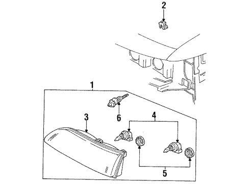 1992 Ford Crown Victoria Headlamps Diagram