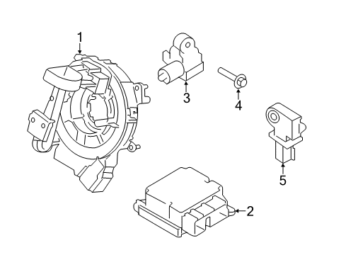 2017 Ford F-350 Super Duty Air Bag Components Diagram