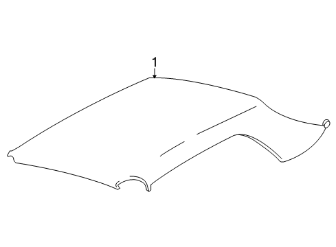 2012 Ford Mustang Interior Trim - Top Diagram