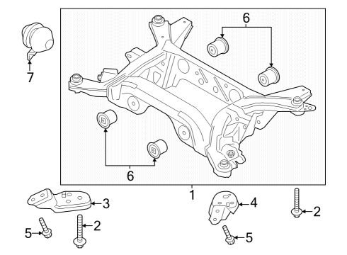 2025 Ford Mustang Rear Suspension Diagram