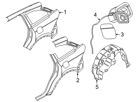 2024 Lincoln Nautilus Fuel Door Diagram
