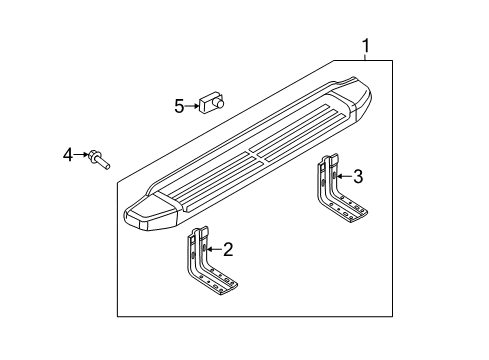 2013 Ford F-250 Super Duty Running Board Diagram 13 - Thumbnail