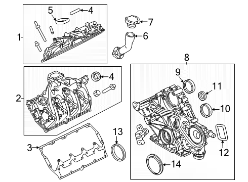 2023 Ford F-350 Super Duty Crankshaft & Bearings Diagram 4 - Thumbnail