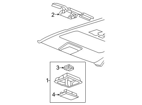 2007 Ford Expedition Overhead Console Diagram 2 - Thumbnail