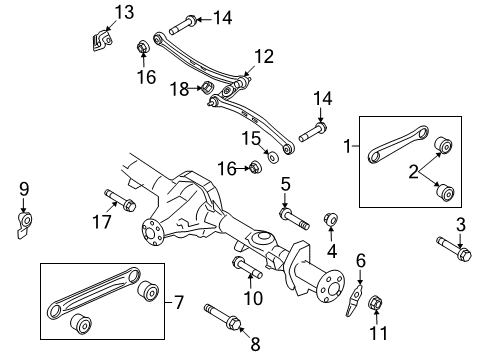 2011 Lincoln Town Car Rear Suspension Components Diagram