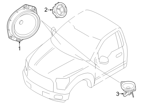 2025 Ford F-350 Super Duty Sound System Diagram 5 - Thumbnail