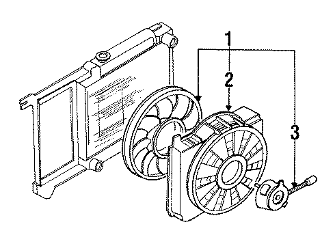1990 Ford Thunderbird Cooling Fan Diagram 2 - Thumbnail