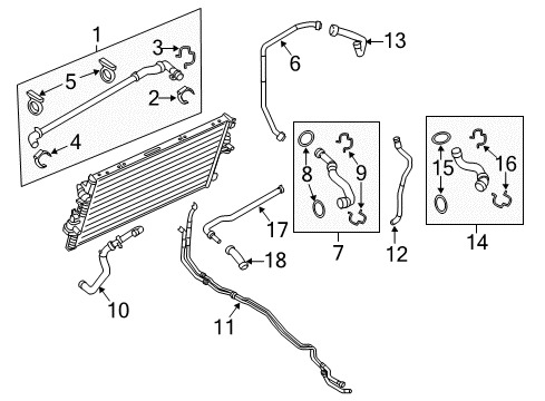 2013 Ford F-250 Super Duty Hoses, Lines & Pipes Diagram