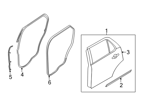2018 Ford Explorer Door & Components Diagram 2 - Thumbnail