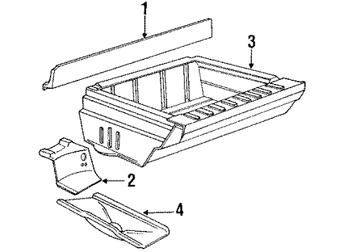1986 Mercury Grand Marquis Rear Floor & Rails Diagram 2 - Thumbnail