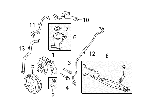 2010 Ford F-150 P/S Pump & Hoses Diagram 4 - Thumbnail
