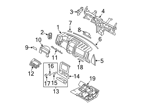 2012 Ford Escape Instrument Panel Diagram