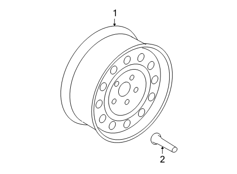 2005 Ford F-150 Wheels Diagram 3 - Thumbnail