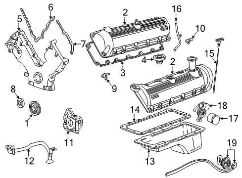 2002 Lincoln Blackwood Engine Parts Diagram