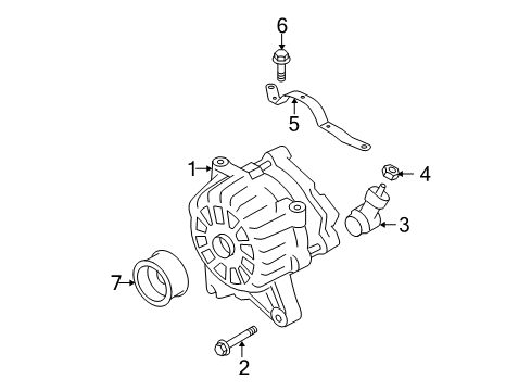 2008 Ford F-150 Alternator Diagram 3 - Thumbnail