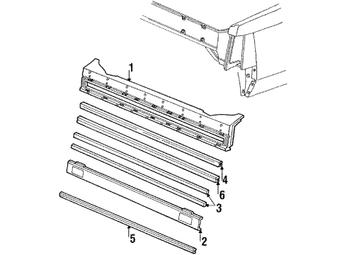 1987 Lincoln Town Car Rear Reflector Diagram