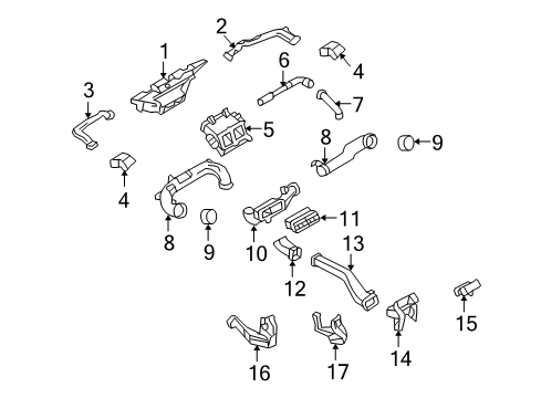 2008 Ford Explorer Sport Trac Ducts Diagram