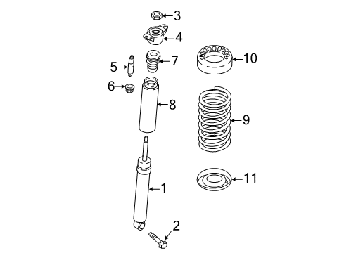2017 Ford Focus Shocks & Components Diagram 3 - Thumbnail