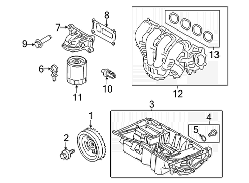 2025 Ford Maverick Engine Parts Diagram 2 - Thumbnail