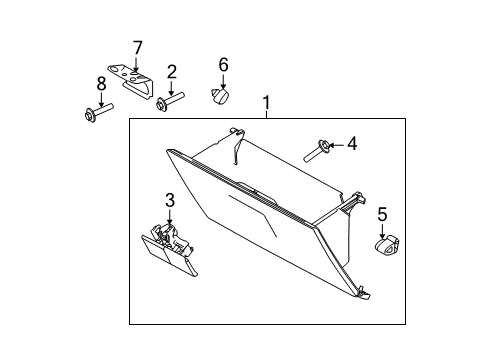 2011 Ford F-150 Glove Box Diagram
