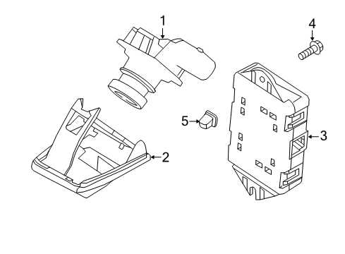 2016 Ford C-Max Parking Aid Diagram