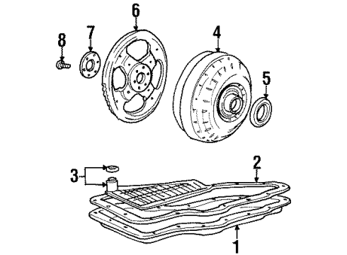 1996 Ford Windstar Transaxle Parts Diagram