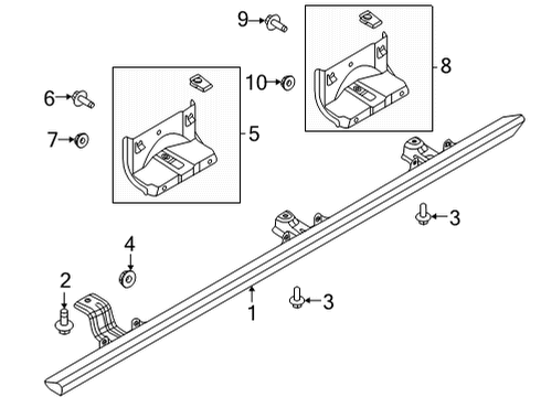 2024 Ford Bronco Running Board Diagram 2 - Thumbnail