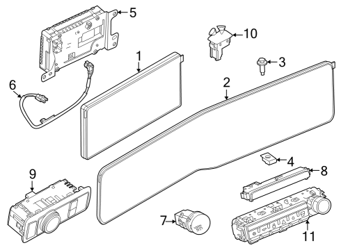 2025 Ford Mustang Cluster & Switches Diagram