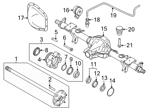2025 Ford Transit-150 Rear Axle Diagram