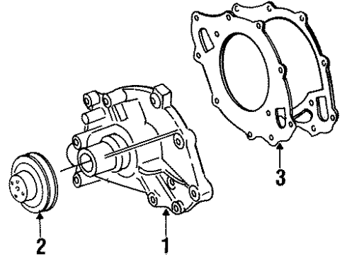1993 Mercury Cougar Water Pump Diagram
