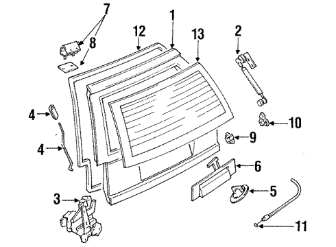 1995 Ford Escort Fuel Door Diagram