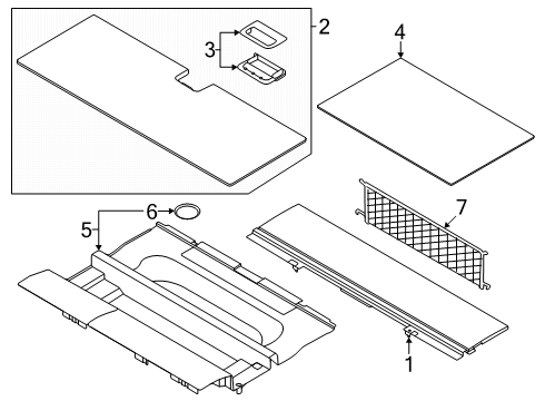 2025 Lincoln Navigator Interior Trim - Rear Body Diagram