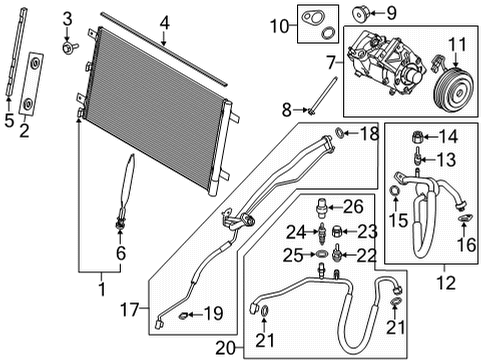 2023 Ford F-150 A/C Compressor Diagram 6 - Thumbnail