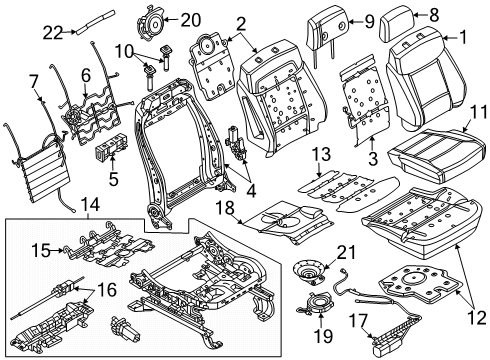 2023 Ford F-350 Super Duty Heated Seats Diagram