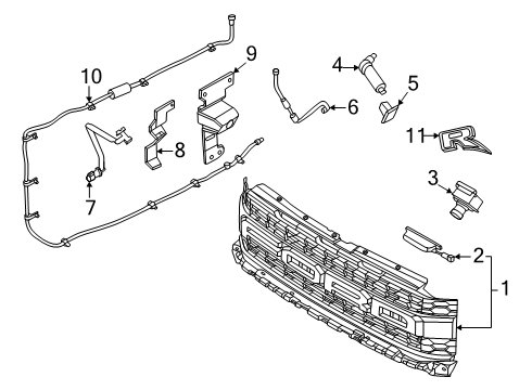 2024 Ford F-150 Parking Aid Diagram 9 - Thumbnail