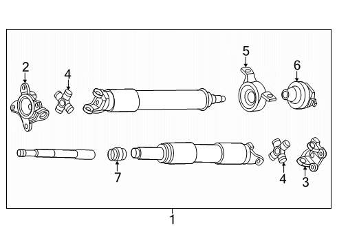 2024 Ford Ranger Rear Propeller Shaft Diagram 2 - Thumbnail