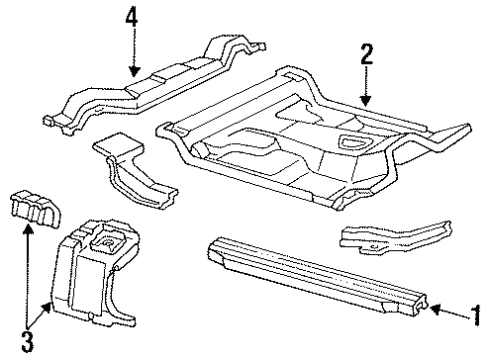 1988 Ford Ranger Floor Diagram 2 - Thumbnail
