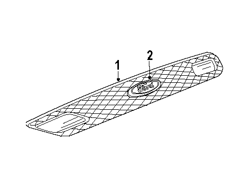 2003 Ford Escort Grille & Components Diagram