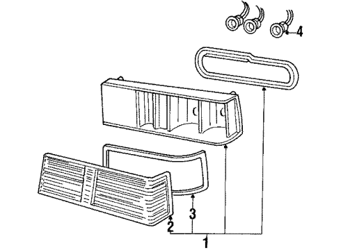 1986 Mercury Capri Tail Lamps Diagram
