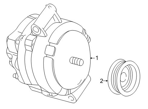 2005 Mercury Mariner Alternator Diagram for 6L8Z-10346-ADRM