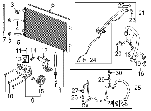 2019 Ford F-150 A/C Compressor Diagram 3 - Thumbnail