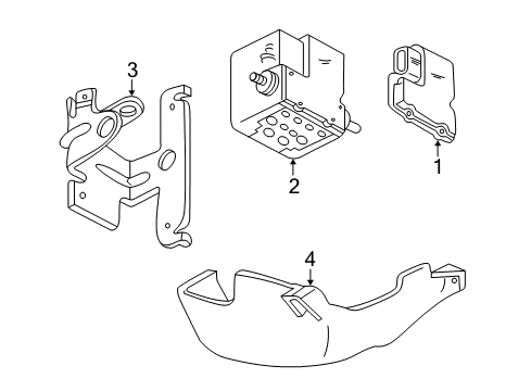 2005 Ford Freestar ABS Components Diagram