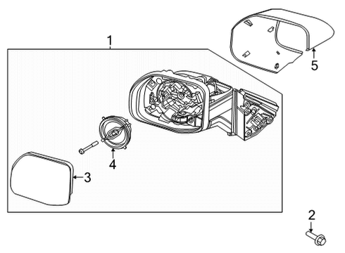 2024 Ford Bronco Sport Mirrors Diagram