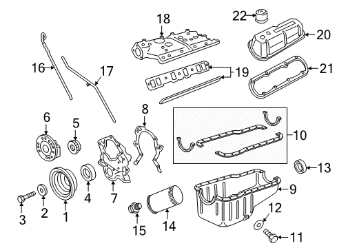 1996 Ford E-250 Econoline Engine Parts Diagram