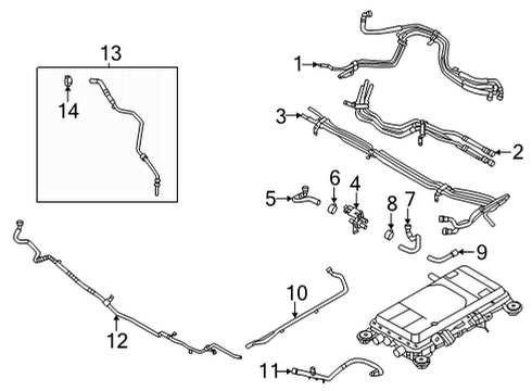 2025 Ford F-150 Radiator & Components Diagram 3 - Thumbnail