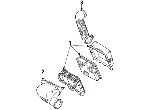 1986 Ford Thunderbird Air Inlet Diagram