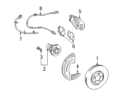 2000 Lincoln LS Anti-Lock Brakes Diagram